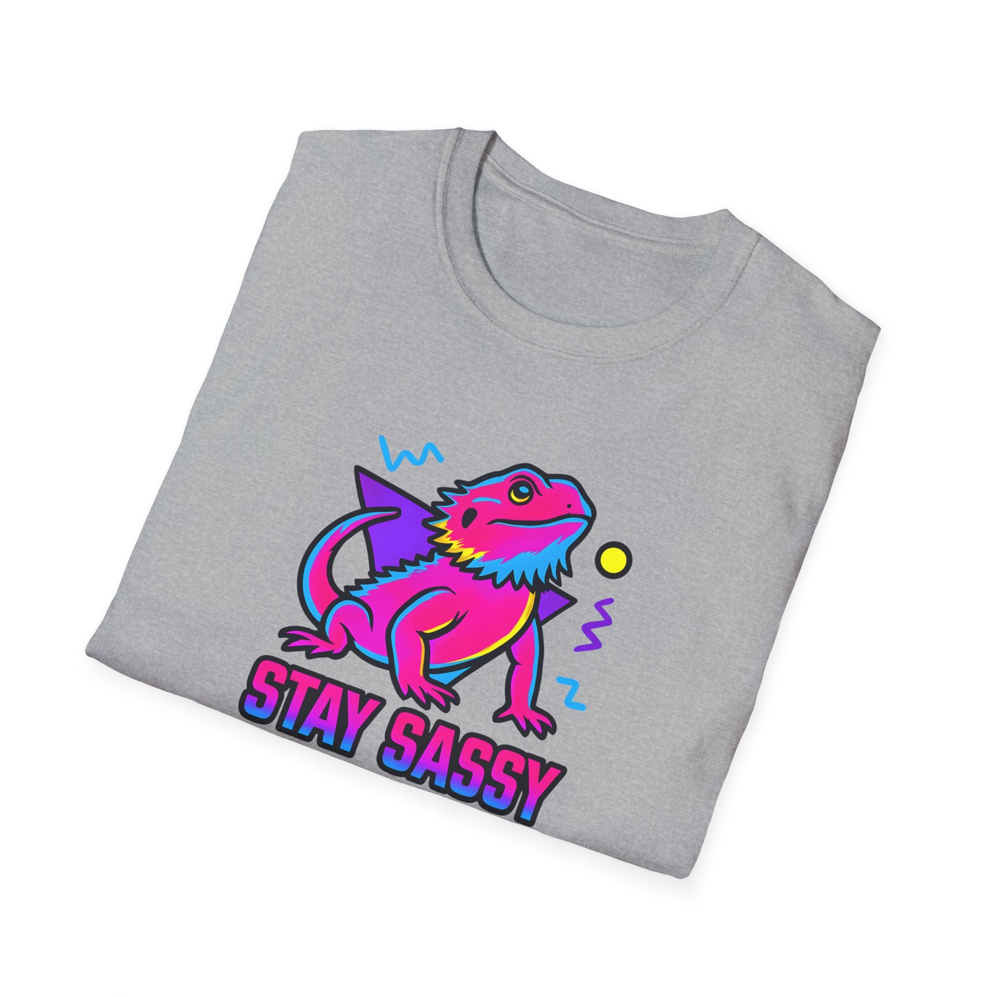 Neon Lizard Illustration T-Shirt