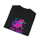 Neon Lizard Illustration T-Shirt