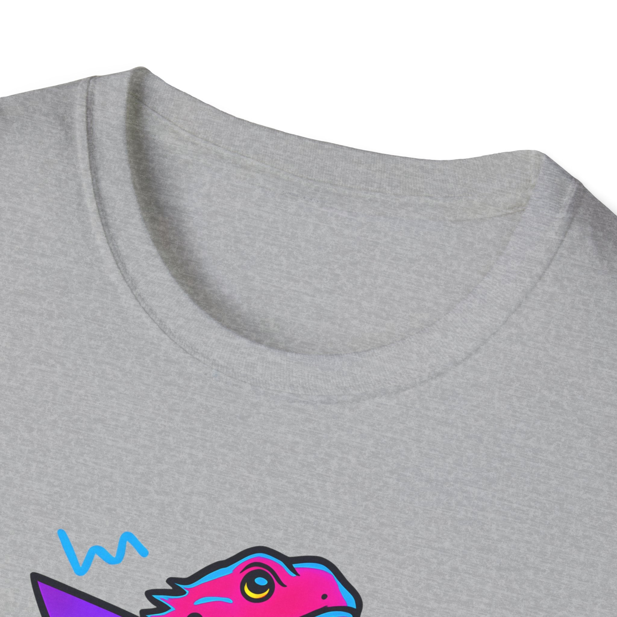 Neon Lizard Illustration T-Shirt